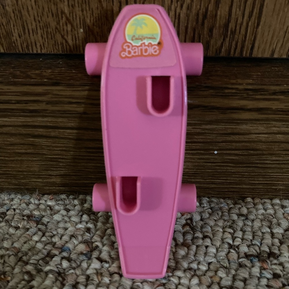 Vintage Barbie Doll 1987 Skateboard Accessory